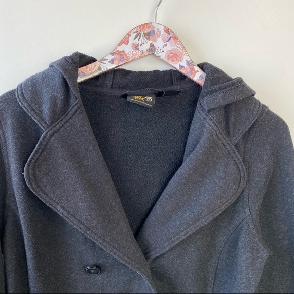MOUNTAIN HARDWEAR Grettana Gray Peacoat Hoodie Jacket! Medium - Picture 3 of 10